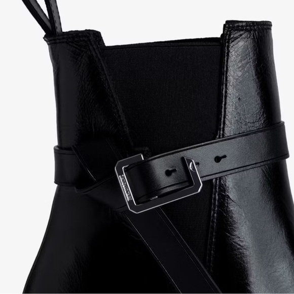 Zadig & Voltaire Tyler Cecilia Vintage Patent Boots Noir - Picture 4 of 12